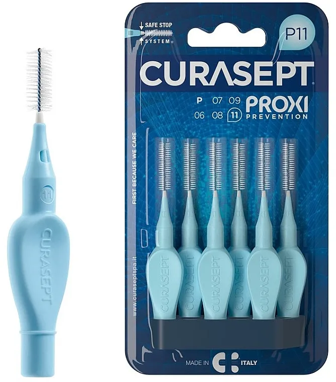 Curasept Proxi Prevention Light Blue Interdentalne četkice P11, 1.1 mm, plave
