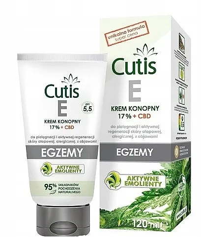 Cutis E-Eczema Hemp Cream 17% + CBD Krem od konoplje 17 % + CBD