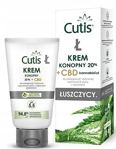 Cutis L-Psoriasis Konopljina krema 20% + CBD