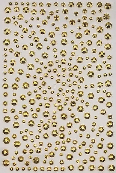Cyrkonie do twarzy, zlatne Deni Carte