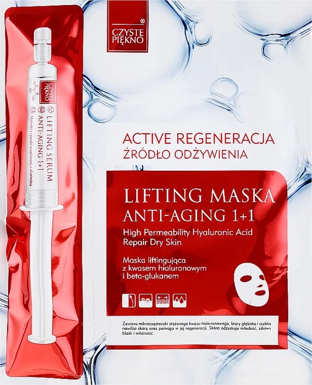 Czyste Piekno Active Regeneration + Serum Maska za lice sa serumom