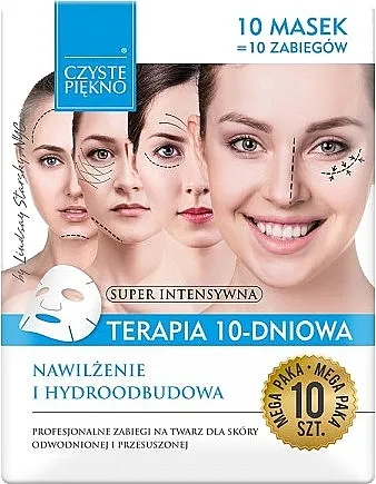 Czyste Piekno Moisturizing Therapy 10 Days Maska za lice "10-dnevna terapija. Hidratacija"