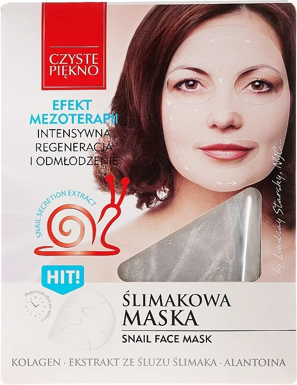 Czyste Piekno Snail Face Mask Maska za lice "Puž"