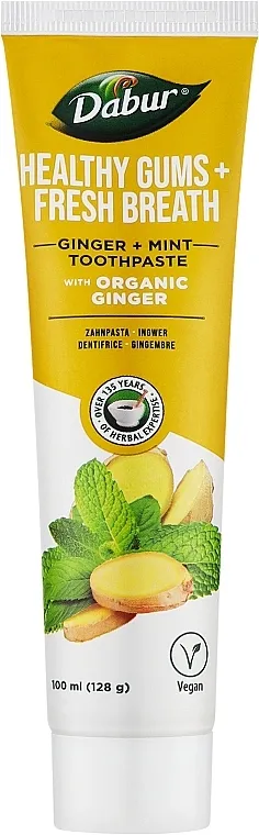 Dabur Healthy Gums + Fresh Breath Toothpaste Pasta za zube sa organskim đumbirom i nanom