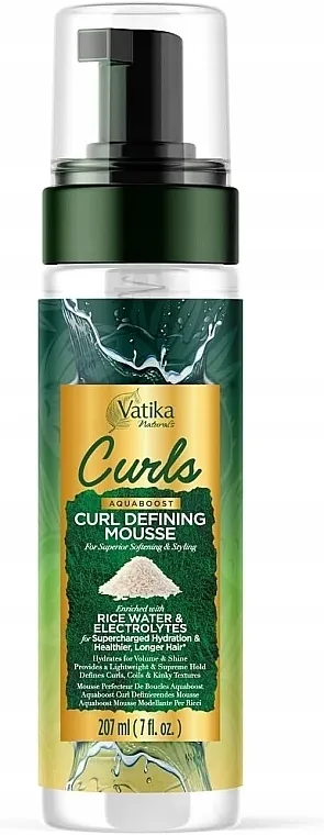 Dabur Vatika Curls Foam Curl Mousse with Electrolytes Pena za stilizovanje kovrdžave kose