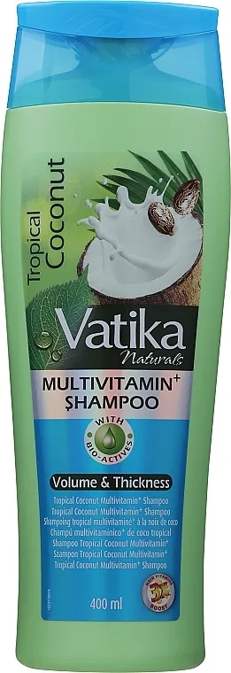 Dabur Vatika Tropical Coconut Multivitamin Shampoo Šampon za volumen od tropskog kokosa