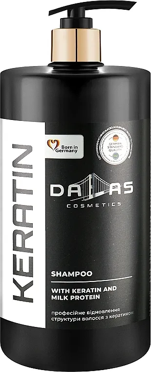 Dalas Cosmetics Keratin Shampoo Šampon sa keratinom i mlečnim proteinom, sa pumpicom