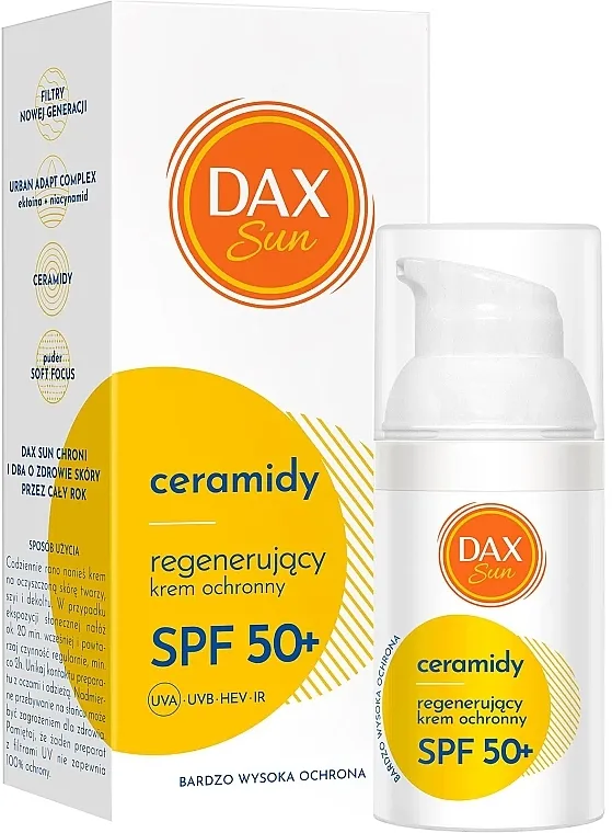 Dax Cosmetics Regenerating Protective Cream SPF 50+ Regenerišuća zaštitna krema sa ceramidima