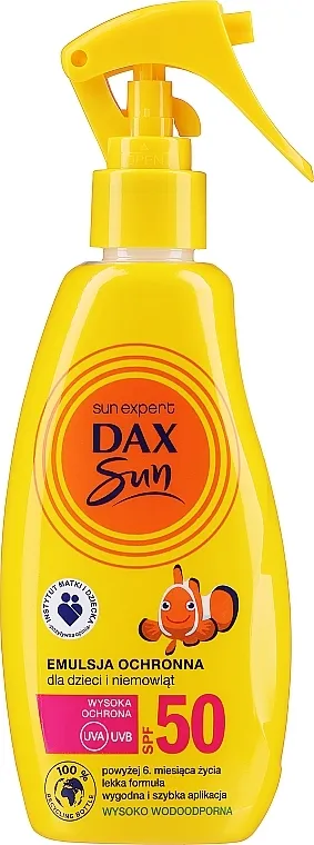Dax Sun Protective Emulsion For Children And Babies SPF 50 Emulzija za zaštitu od sunca za djecu i bebe SPF 50