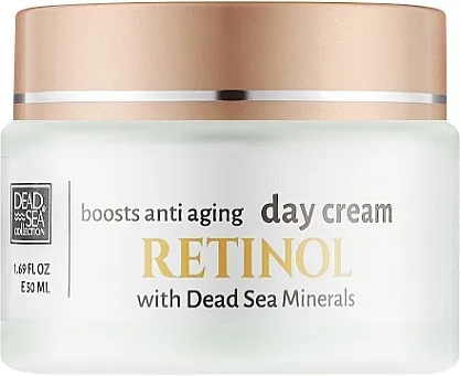 Dead Sea Collection Retinol Boosts Anti-Aging Day Cream Dnevna anti-age krema za lice sa retinolom i mineralima iz Mrtvog mora