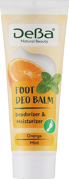 DeBa Natural Beauty Foot Deo Balm Balzam za stopala "Orange &amp; Mint"