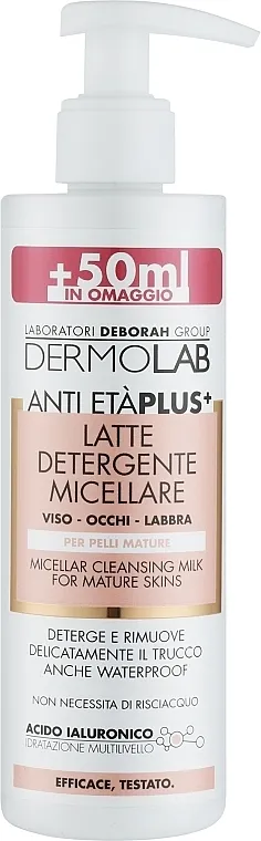 Deborah Dermolab Micellar Milk Micelarno mleko za lice protiv starenja 60+