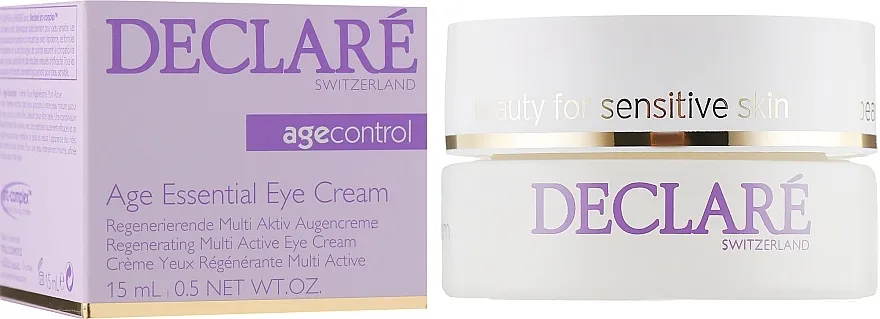 Declare Age Control Age Essential Eye Cream Anti-age krema za kožu oko očiju na bazi ekstrakta božura