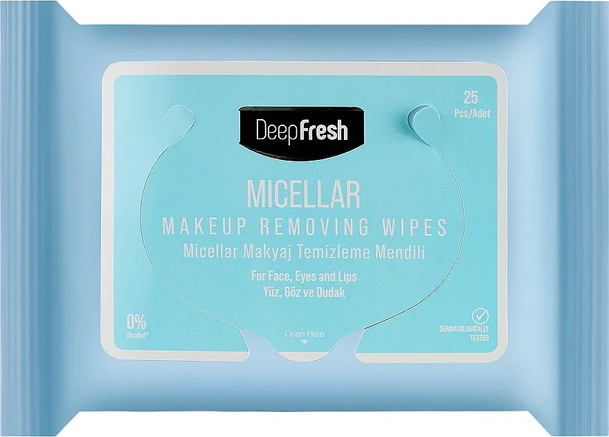 Deep Fresh Micellar Make-Up Removal Wipes Micelearne maramice za skidanje šminke, 25 kom