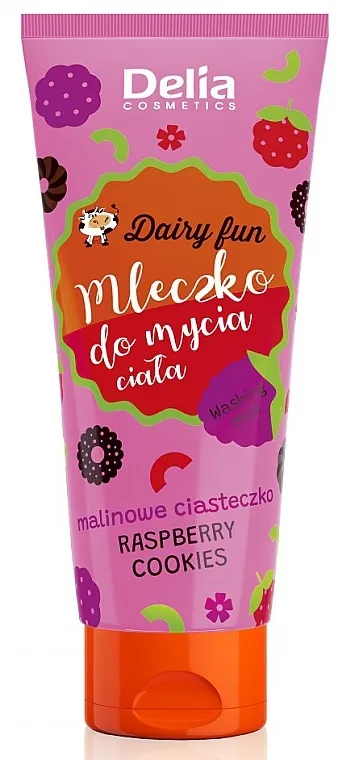 Delia Dairy Fun Raspberry Cookies Mleko za tuširanje "Kolačići sa malinama"