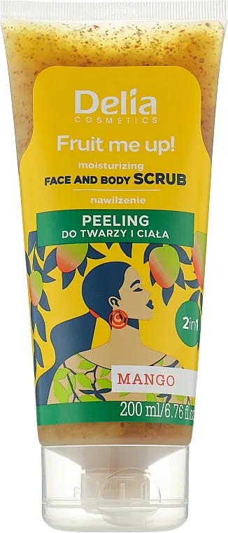 Delia Fruit Me Up! Moisturizing Face And Body Scrub Mango Scrub za lice i tijelo "Mango"