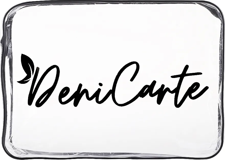 Deni Carte Kozmetička torbica, 4497, prozirna, crna