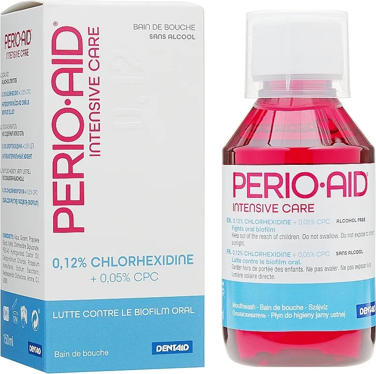 Dentaid Perio-Aid Intensive Care Tečnost za ispiranje usta Klorheksidin biglukonat 0,12%