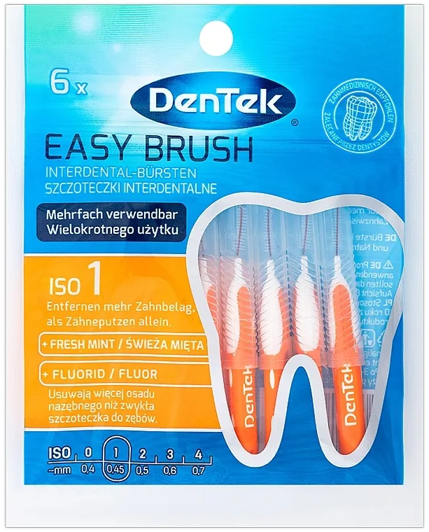 DenTek Easy Brush Međuzubne četkice, 0,45 mm, 6 kom.