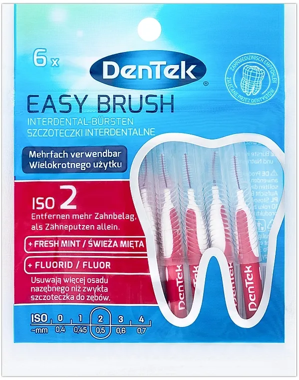 DenTek Easy Brush Međuzubne četkice, 0,5 mm, 6 kom.