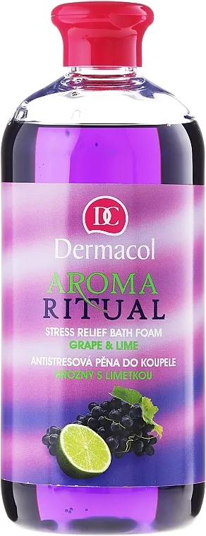 Dermacol Aroma Ritual Bath Foam Grape &amp; Lime Pjena za kupanje "Grožđe i limeta"
