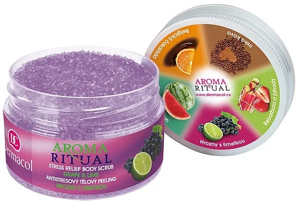 Dermacol Aroma Ritual Body Scrub Grape&amp;Lime Scrub za tijelo "Grožđe i limeta"