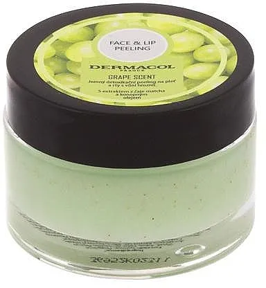 Dermacol Face &amp; Lip Peeling Grape Scent Peeling Scrub za lice i usne "Grožđe"