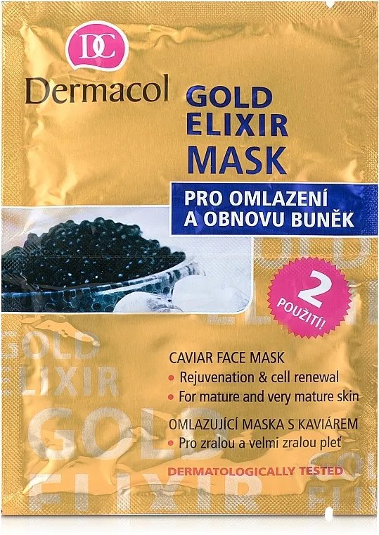 Dermacol Gold Elixir Caviar Face Mask Maska za pomlađivanje