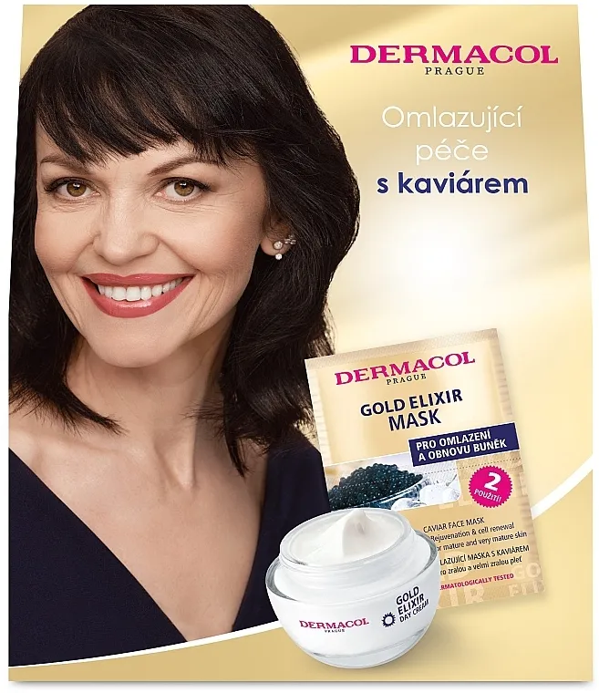 Dermacol Gold Elixir II (d/f/cr/50ml + f/mask/2x8g) Set