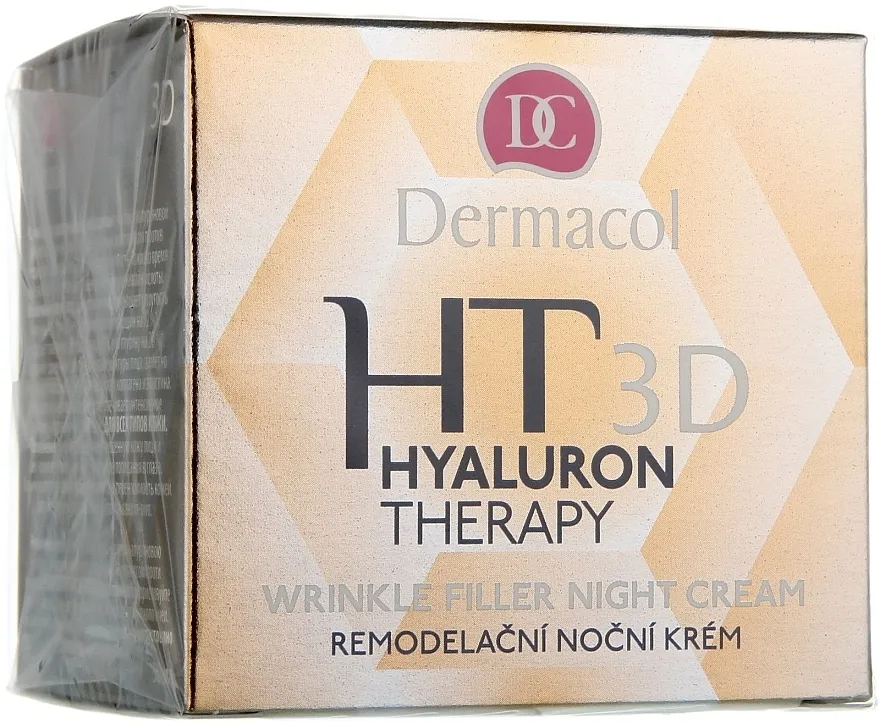 Dermacol Hyaluron Therapy 3D Wrinkle Night Filler Cream Noćna krema za lice s čistom hijaluronskom kiselinom