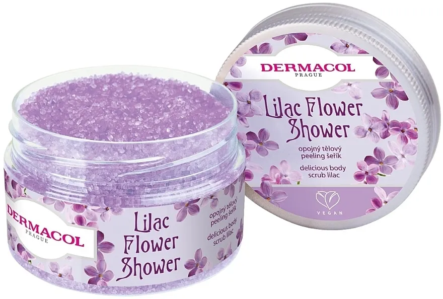 Dermacol Lilac Flower Shower Delicious Body Scrub Piling za tijelo "Jorgovan"