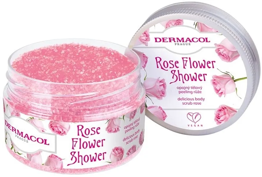 Dermacol Rose Flower Shower Delicious Body Scrub Piling za tijelo "Ruža"