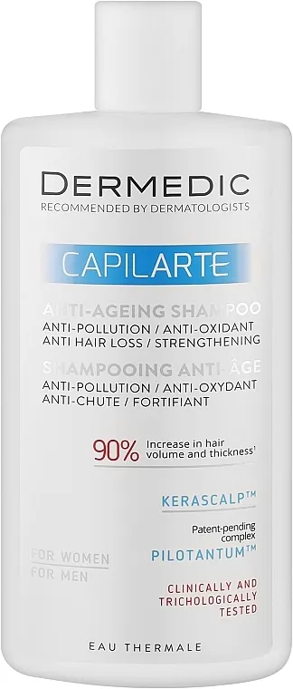 Dermedic Capilarte Anti-ageing Shampoo Šampon protiv starenja kose sa znakovima starenja folikula i korena dlake