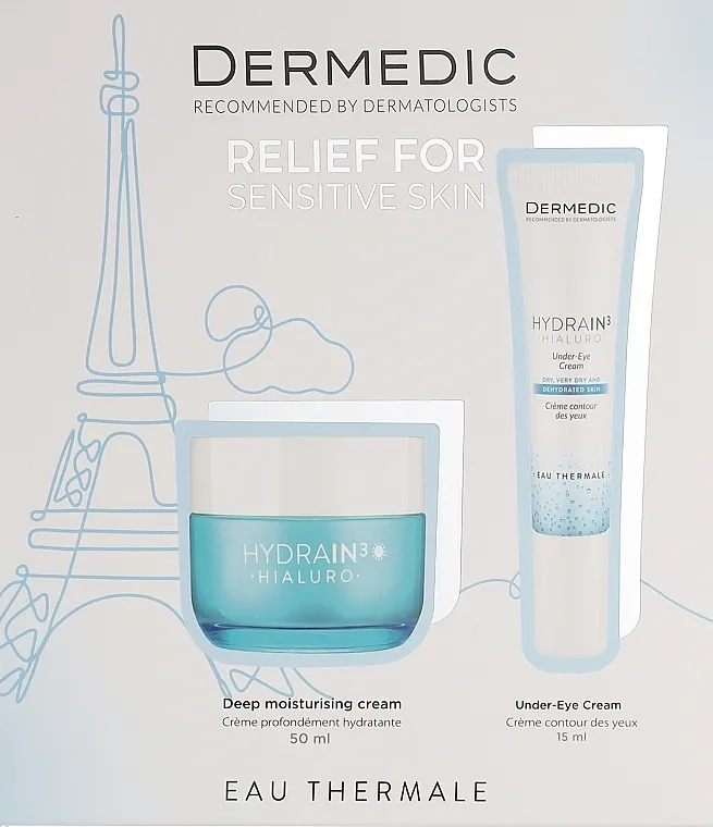 Dermedic Hydrain 3 Hyaluro (f/cr/50ml + eye/cr/15ml) Set