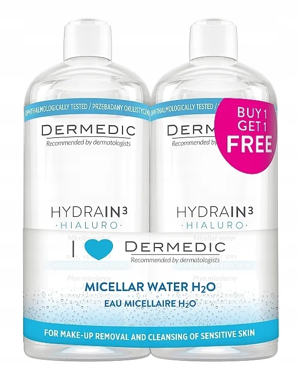 Dermedic Hydrain 3 (micelar/2x500ml) Set