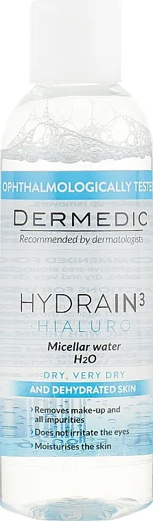 Dermedic Hydrain3 Hialuro Micellar Water Micelarna voda za suhu kožu