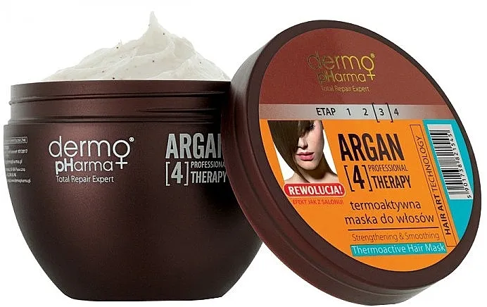 Dermo Pharma Argan Professional 4 Therapy Strengthening &amp; Smoothing Mask Termoaktivna maska za kosu