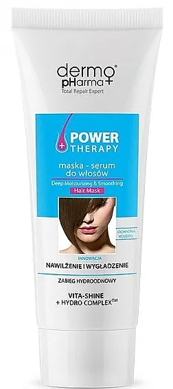 Dermo Pharma Power Therapy Deep Moisturizing &amp; Smoothing Hair Mask Maska-serum za kosu "Vlaženje i zaglađivanje"