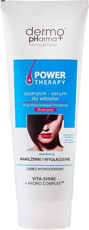 Dermo Pharma Power Therapy Deep Moisturizing &amp; Smoothing Shampoo Šampon-serum za kosu "Vlaženje i zaglađivanje"