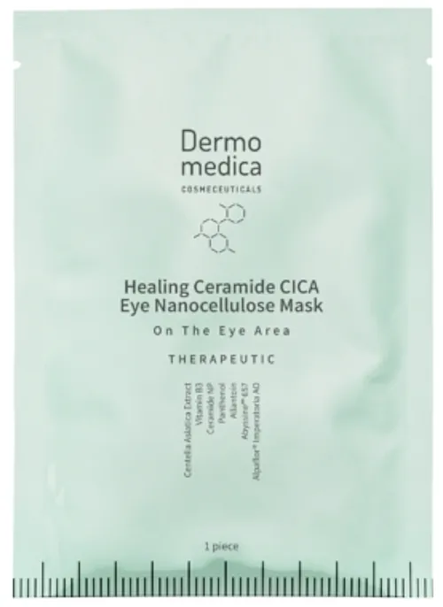 Dermomedica Therapeutic Healing Ceramide CICA Eye Nanocellulose Mask On The Eye Area Tretmanska maska od bioceluloze za područje oko očiju