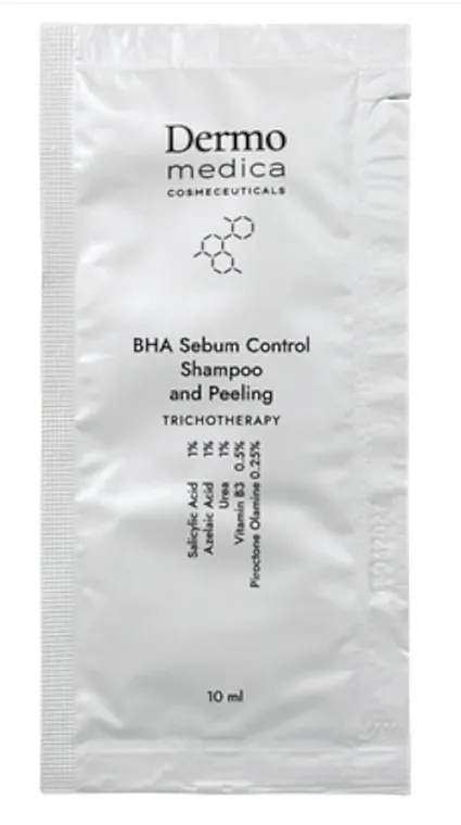 Dermomedica Trichotherapy BHA Sebum Control Shampoo And Peeling (próbka) Trichološki šampon za piling masnog temena