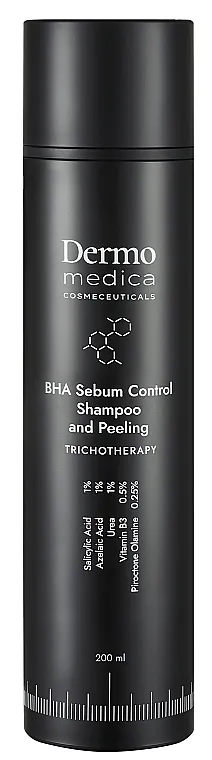 Dermomedica Trichotherapy BHA Sebum Control Shampoo And Peeling Trihološki piling šampon za masnu kožu glave