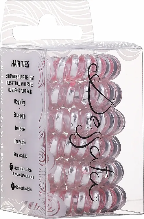 Dessata Hair Ties Gumice za kosu, ružičasto srebrne