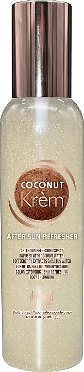 Devoted Creations After Sun Spray Coconut Cream Ultra-Hydrating Body Refreshing Osvežavajući sprej za telo posle sunčanja sa kokosovom vodom, ekstraktom kafa bobica i kaktusovom vodom