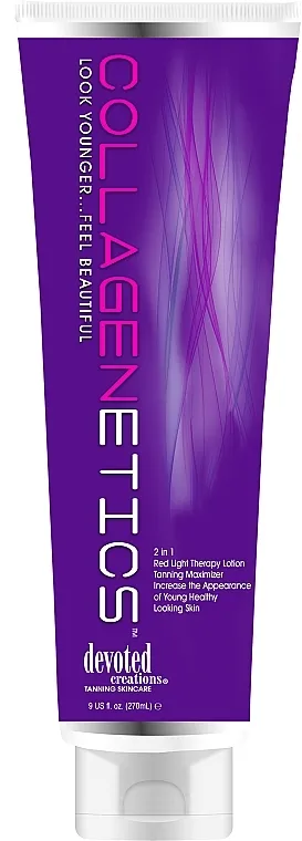 Devoted Creations Cream For Solarium Collagenetics 2-in-1 Red Light Therapy And Tan Maximizer Krema za solarijum 2 u 1: terapija crvenim svetlom i maksimizacija preplanulosti