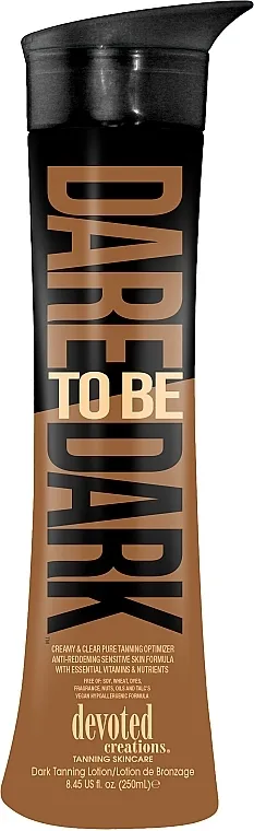 Devoted Creations Cream For Solarium Dare To Be Dark, Tan Optimizer With Vitamins And Nutrients, Hypoallergenic Aktivator za sunčanje za osetljivu kožu