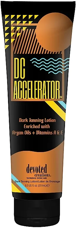 Devoted Creations Cream For Solarium DC Accelerator Enriched With Argan Oil, Vitamins A, E Krema za solarijum obogaćena arganovim uljem, vitaminima A i E