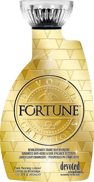 Devoted Creations Cream For Solarium Fortune Revolutionary Grand Noir Bronzing Lotion Anti-Aging System Balzam za solarijum sa efektom protiv starenja