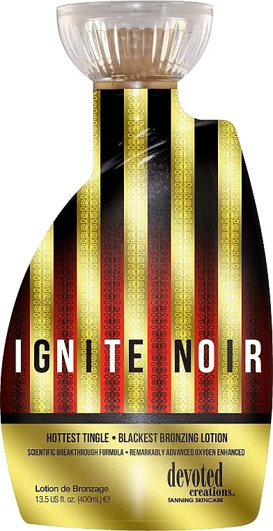 Devoted Creations Ignite Noir Hottest Tingle Blackest Lotion For Perfect Tan Oxygen Enhanced Balzam za solarijum sa visokim sadržajem kiseonika