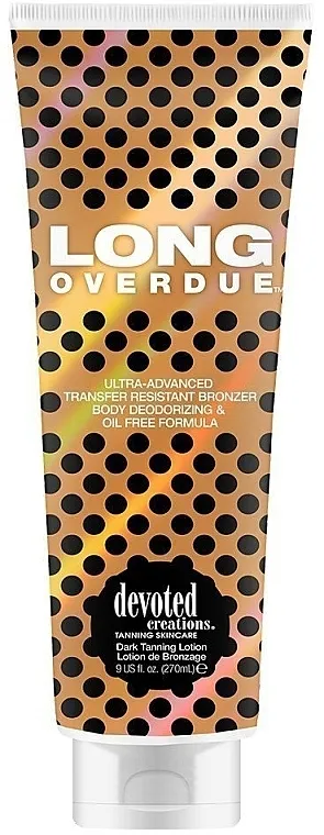 Devoted Creations Long Overdude Dark Tanning Lotion Bronzani dezodorišući balzam za sunčanje, bez ulja